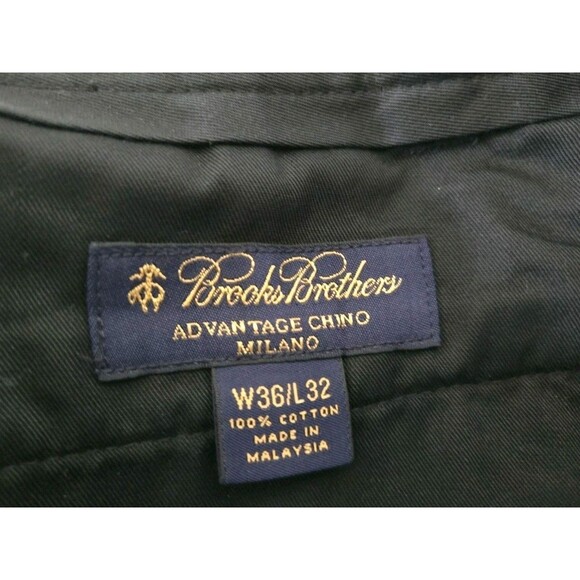 Brooks Brothers Pants Mens Size 36x32 Advantage Chino Milano Fit Blue Casual - Picture 5 of 7